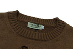 Distressed Hole Crewneck Sweater
