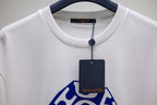 Blue Letter Print T-Shirt