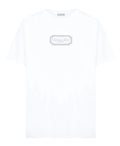 Rectangular Brand Print Crewneck T-Shirt