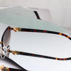 Retro Metal Cut Edge Fashion Sunglasses
