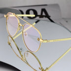 Vintage Slim Aviator Sunglasses