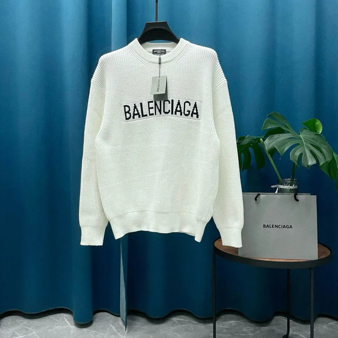 Classic Letter Embroidered Sweater