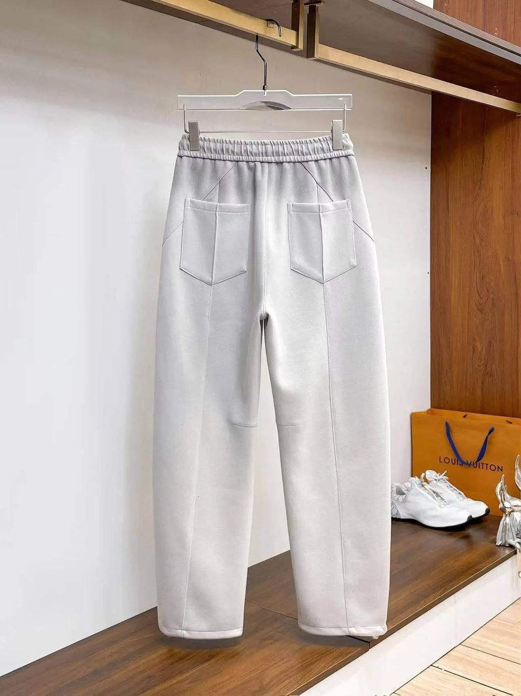 Dual‑Embossed   Relaxed Fit Pants