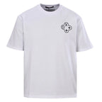 Back Chain Circle Letter Print T-Shirt