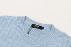 Tone‑on‑Tone Jacquard Sweater