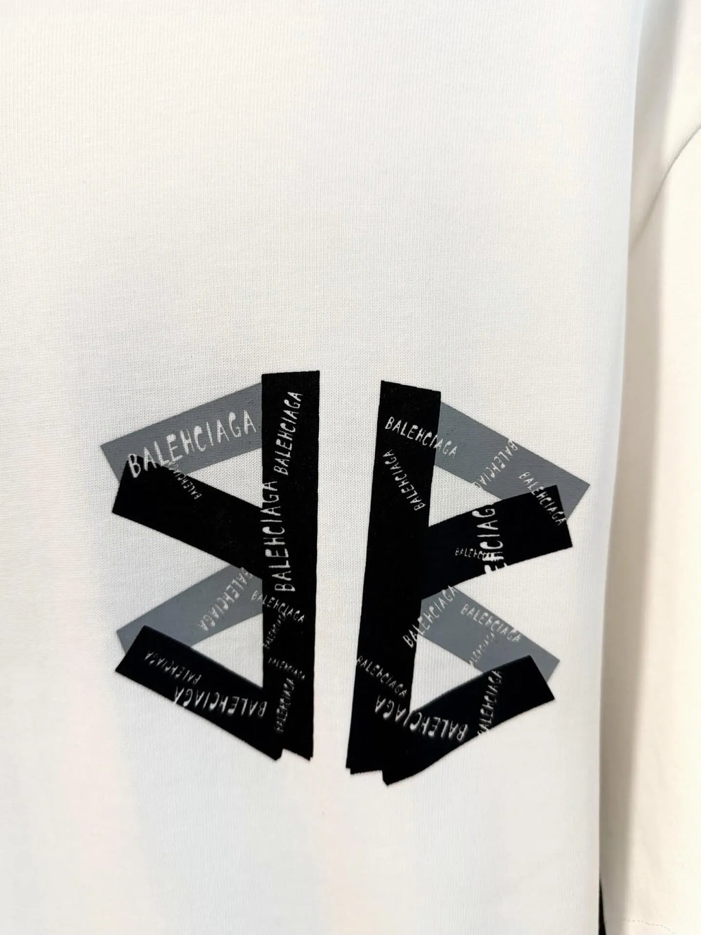 Front‑Back Offset Print Oversized T‑shirt