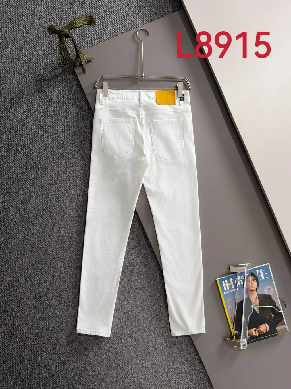 Contrast Patch Stretch Jeans