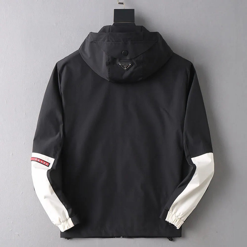 Contrast Pocket Hooded Jacket