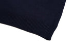 Front Letter Crewneck Knit Sweater