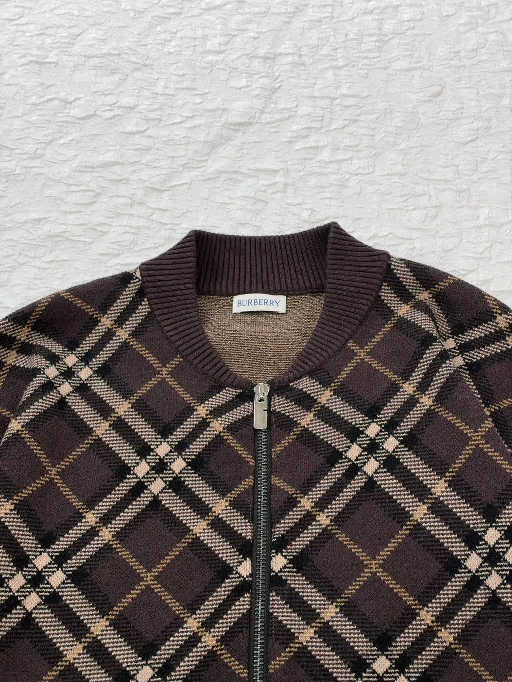 New Plaid Knit Jacket