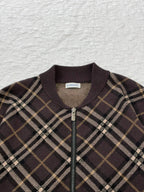 New Plaid Knit Jacket