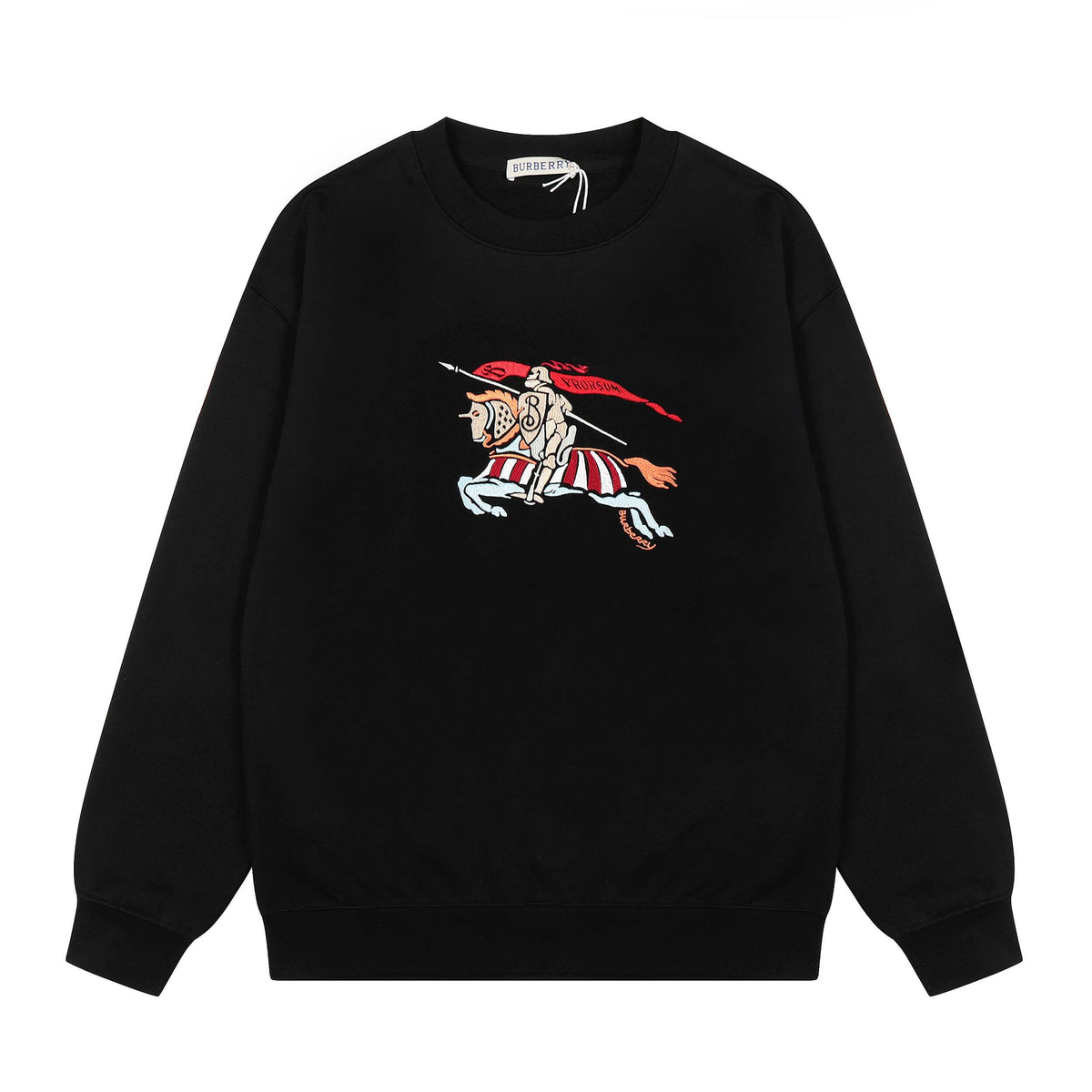 Colorful Horse Knight Embroidery Sweatshirt