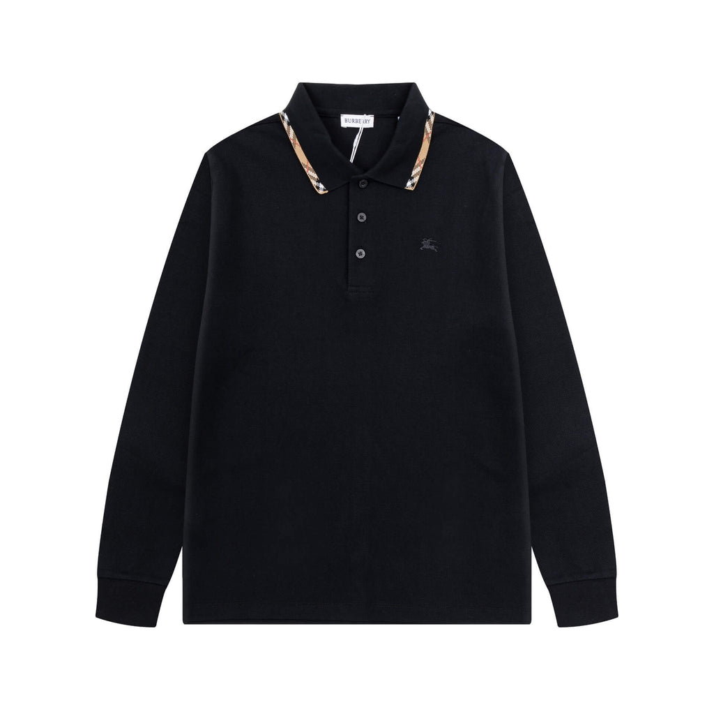 New Striped Collar Sweatshirt