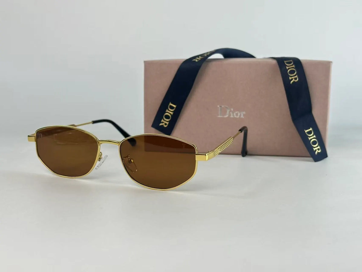 Thin Frame Irregular Rectangle Sunglasses