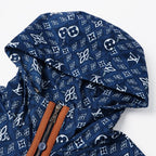 Blue All-Over Print Jacket