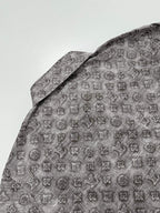 Grey All‑Over Vintage Monogram Jacket