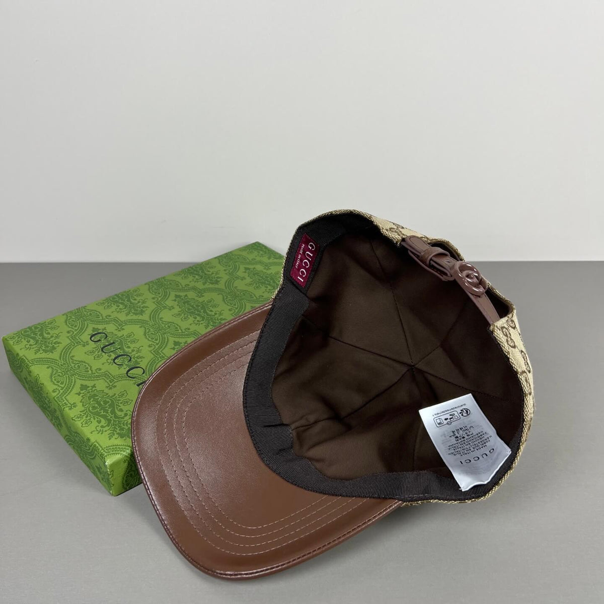 Classic Brown All-Over Print Baseball Cap