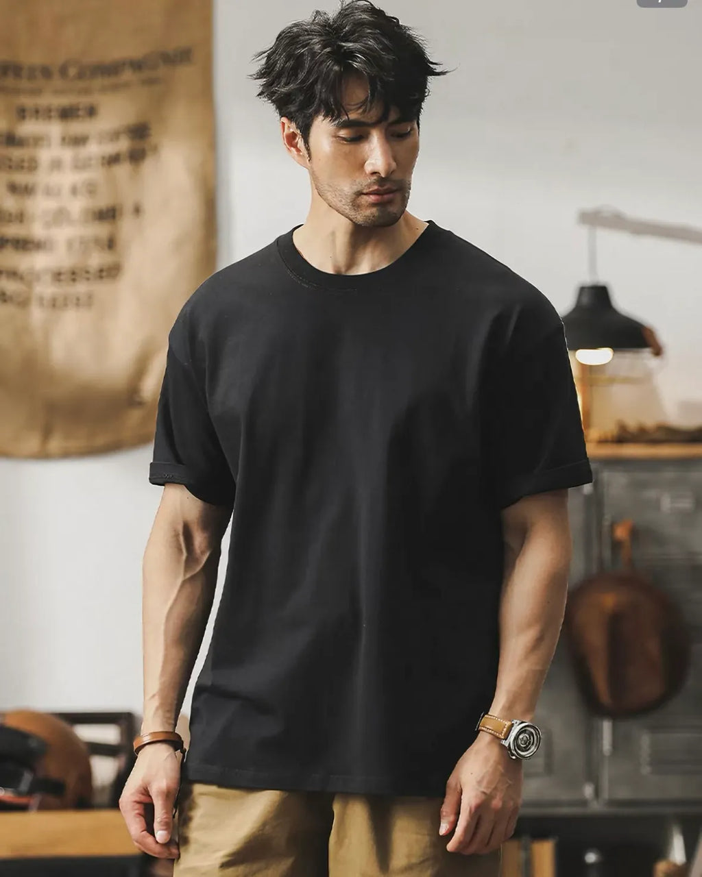 Relaxed Crew Neck T‑Shirt
