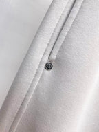 Side Embossed   Drawstring‑Hem Pants