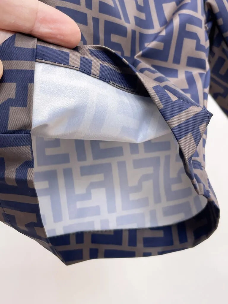 Full FF Monogram Printed Casual Shorts