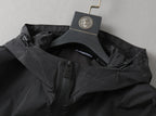 Circular Badge Hooded Jacket