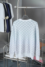 Gradient Checkered Sweater
