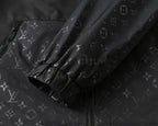 Split Panel Casual Hooded Jacket