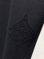 All‑Over Raised Embroidery Relaxed Pants