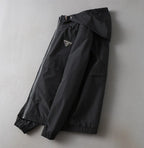 Triangle Seamed Hooded Jacket