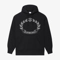 Oak Leaf Crest Print Hoodie