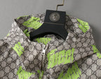 All‑Over Monogram Graffiti Hooded Jacket