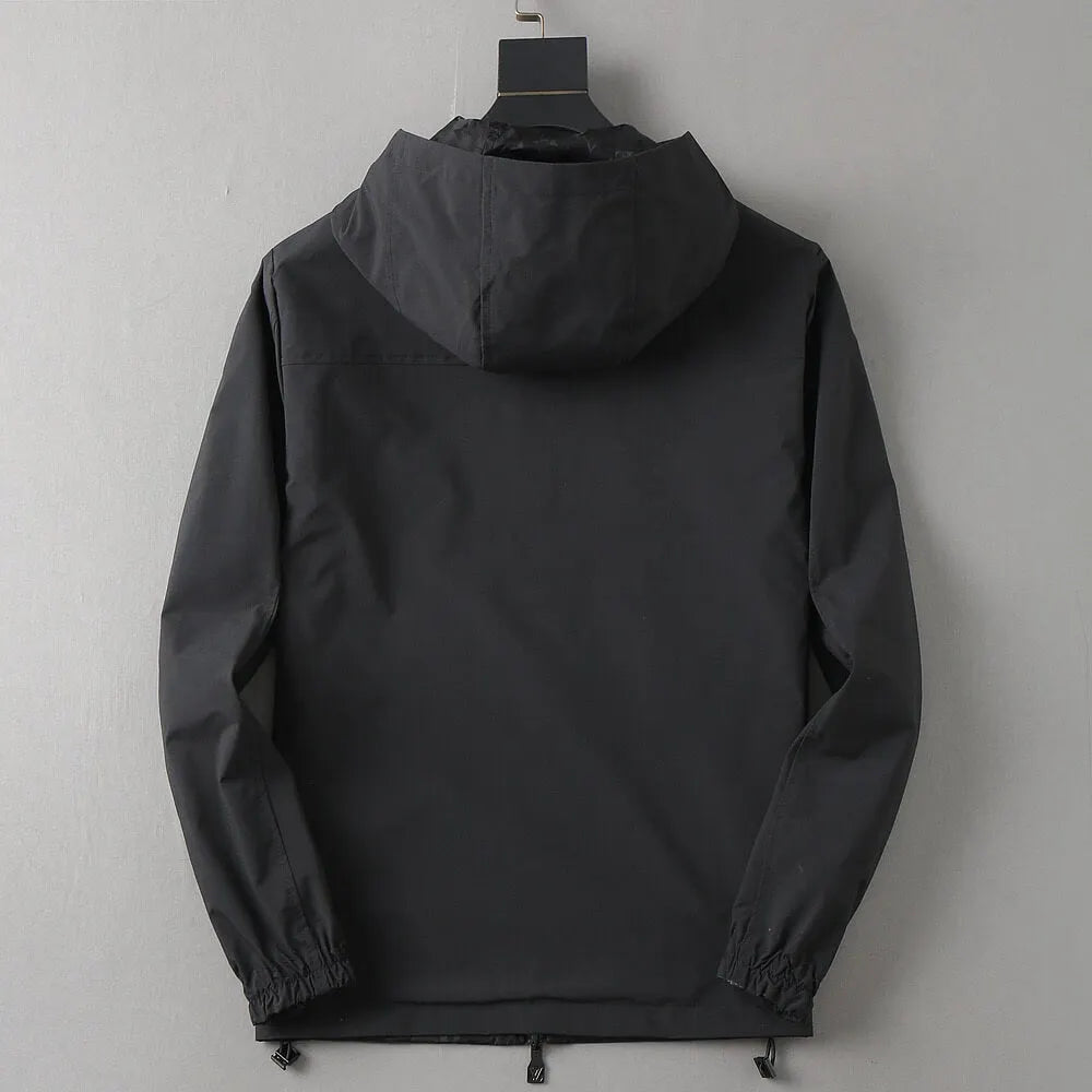 Monogram Lined Reversible Hooded Jacket