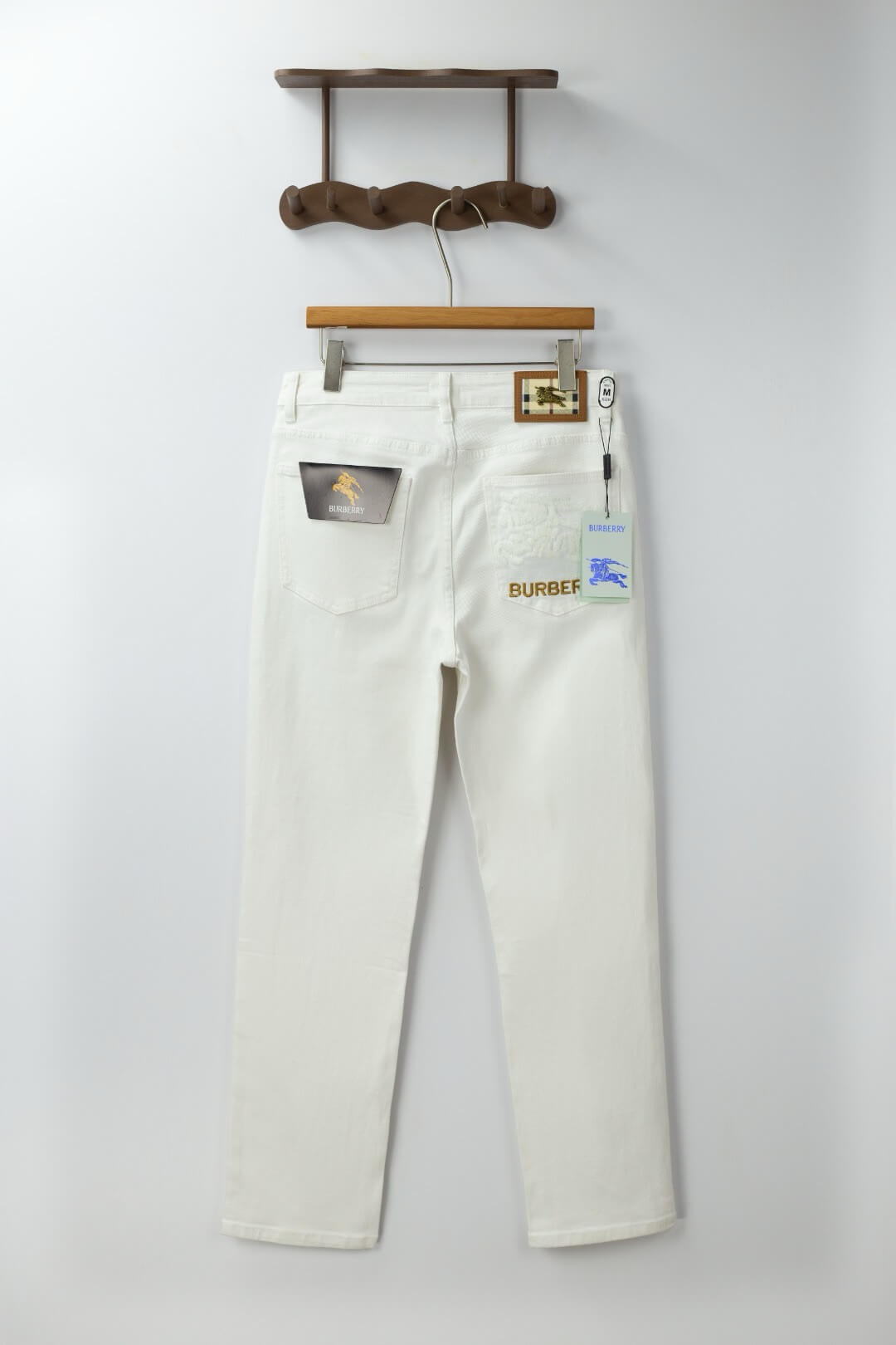 White Equestrian Knight Jeans