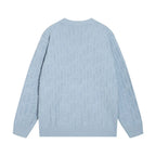 Tone‑on‑Tone Jacquard Sweater