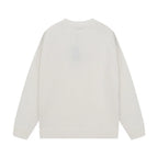 Tone‑on‑Tone Logo Cream Sweater