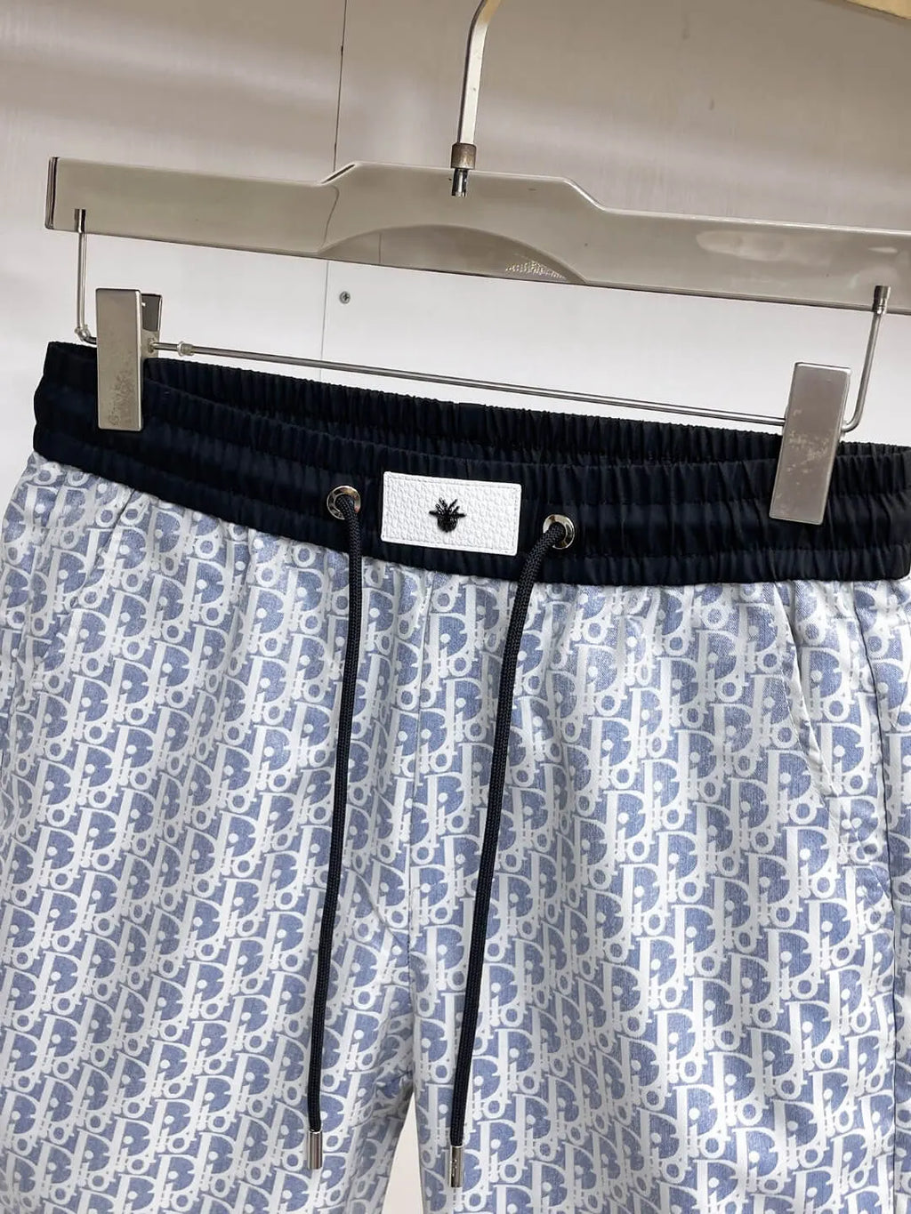 Label Badge Monogram Printed Shorts
