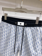 Label Badge Monogram Printed Shorts