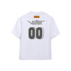 Double Sided 00 Number Letter Print T-Shirt