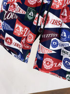 Vintage Flag Full Print Casual Shorts