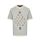 Letter Monogram Jacquard Knit T-Shirt