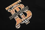 Plaid Letter Embroidery Sweatshirt