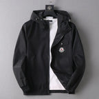 Circular Patch Hooded Jacket