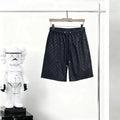 Dark Tone All‑Over Monogram Casual Shorts