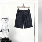 Dark Tone All‑Over Monogram Casual Shorts