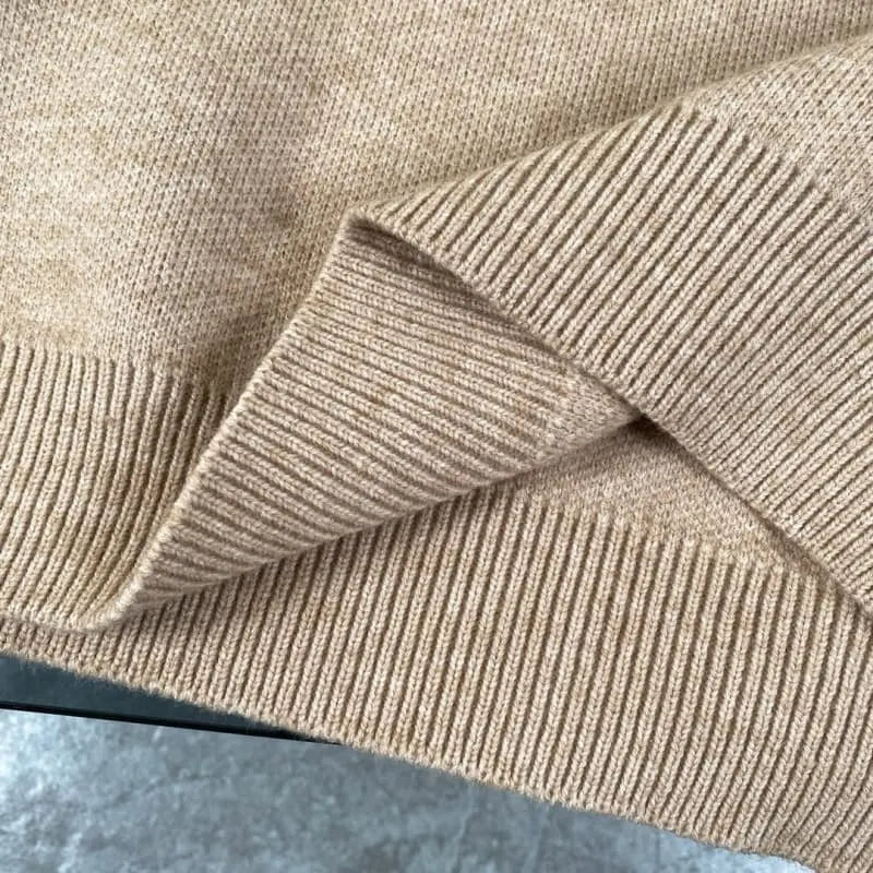 Classic Jacquard Knit Wool Sweater