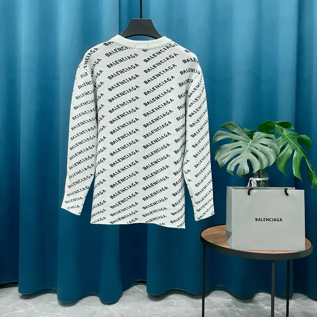 All-Over Jacquard Sweater