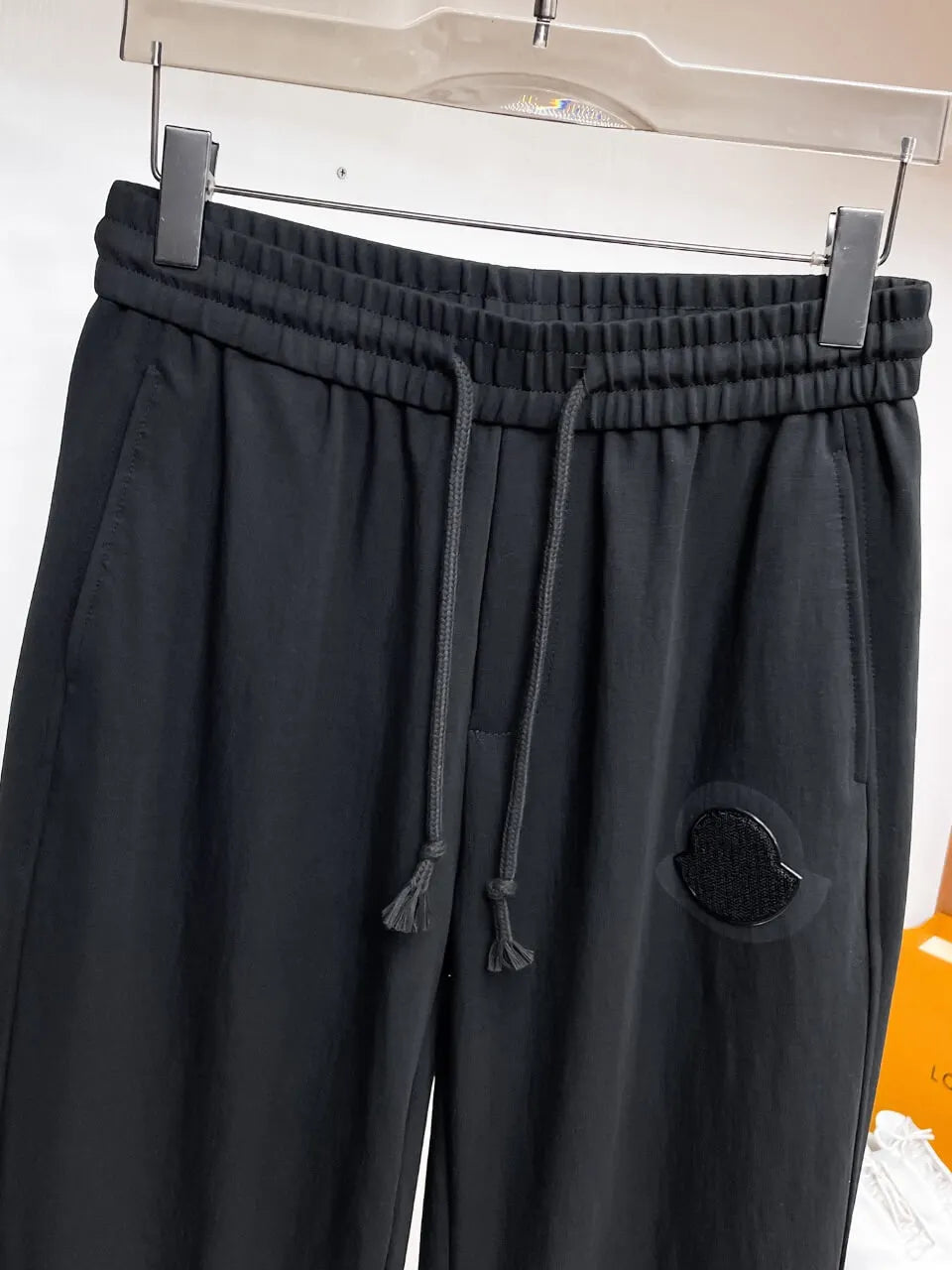 Circular   Patch Loose Straight‑leg sweatpants
