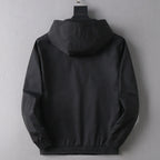 Circular Patch Hooded Jacket