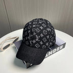 Classic All-Over Print Denim Baseball Cap