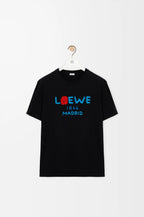 Blue Letter Print T‑Shirt